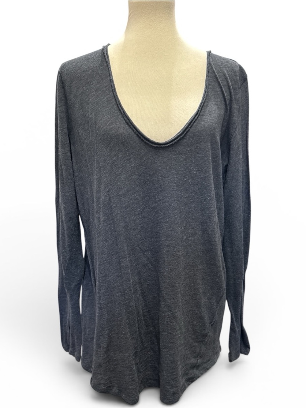 We The Free Scoop Neck Long Sleeve Top #491